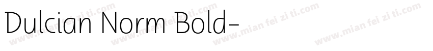 Dulcian Norm Bold字体转换